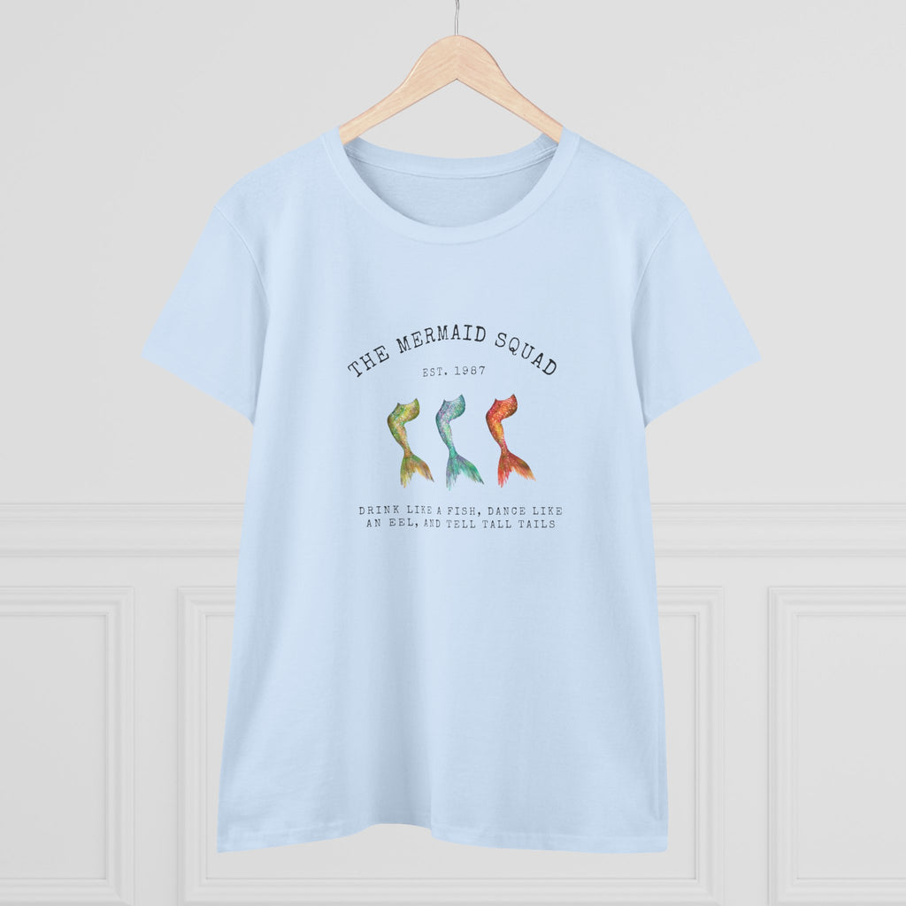"The Mermaid Squad" Semi-Fitted Graphic Tee (2 colors)