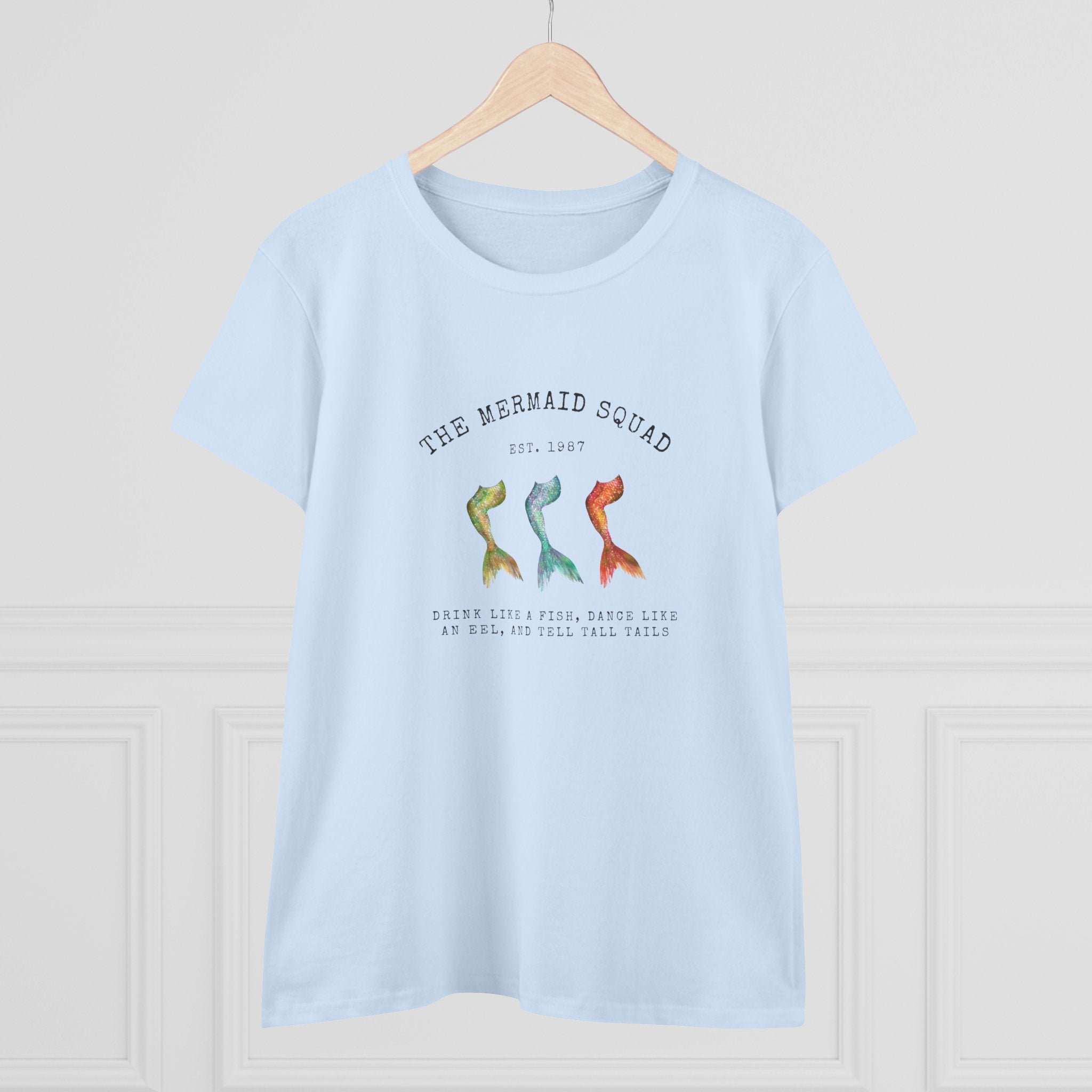 "The Mermaid Squad" Semi-Fitted Graphic Tee (2 colors)