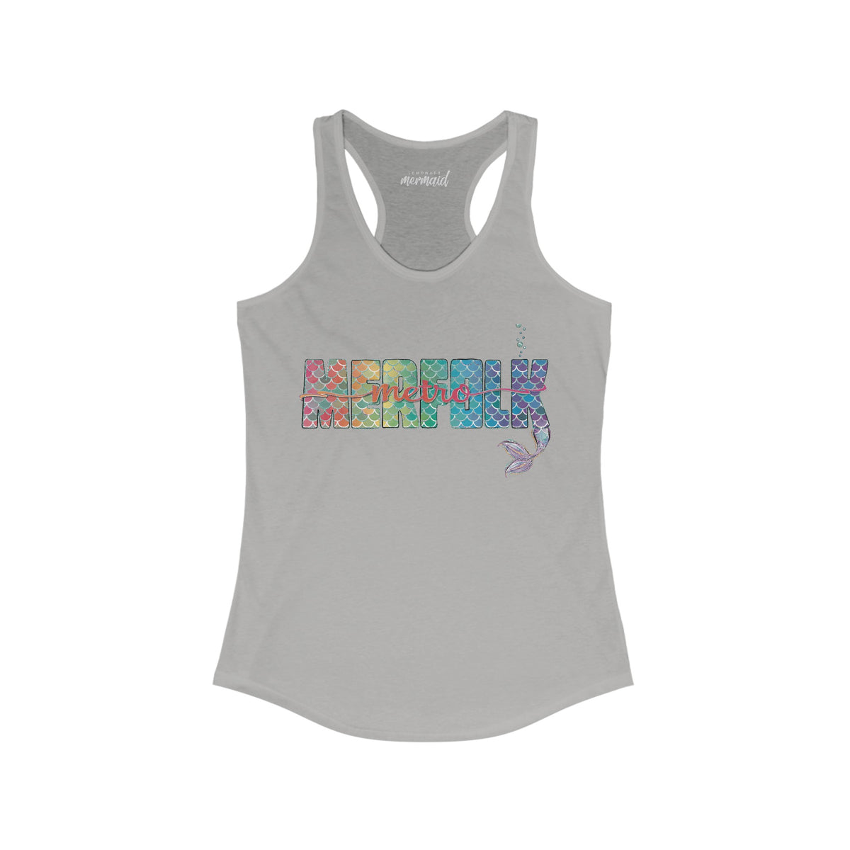 O-fish-al "Metro Merfolk" Racerback Tank - Lemonade Mermaid