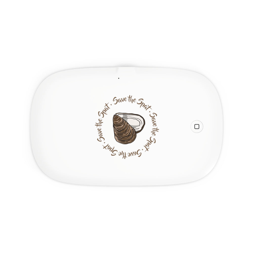 'Save the Spat' Oyster UV Phone Sanitizer and Wireless Charging Pad