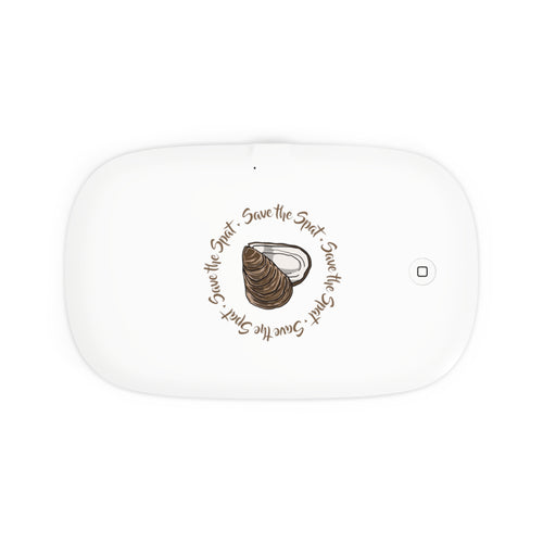 'Save the Spat' Oyster UV Phone Sanitizer and Wireless Charging Pad - Lemonade Mermaid