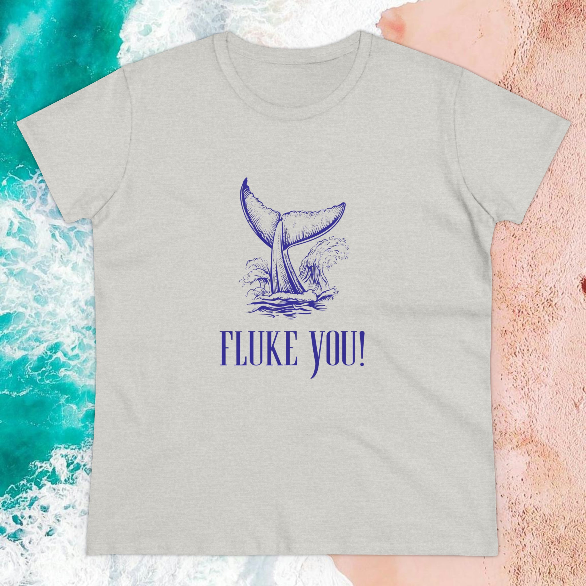 “Fluke You!” Nautically Naughty Semi-Fitted Graphic Tee (3 colors)