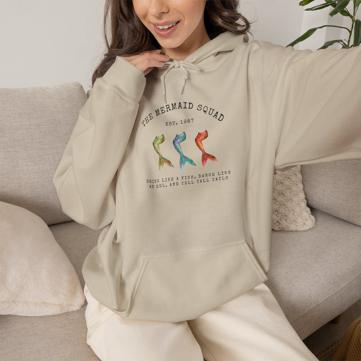 "The Mermaid Squad" Graphic Hoodie