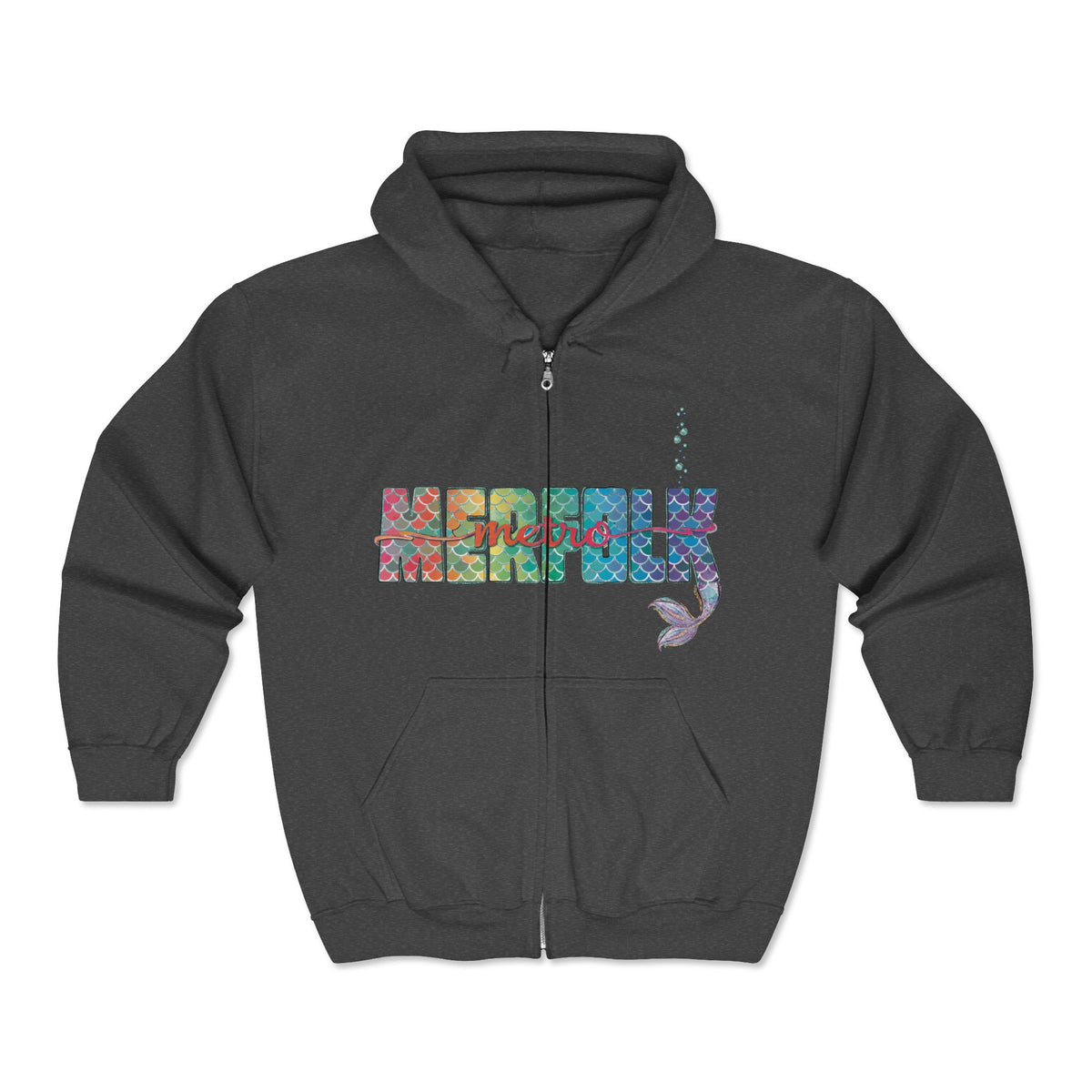 O-fish-al "Metro Merfolk" Unisex Zip Hoodie