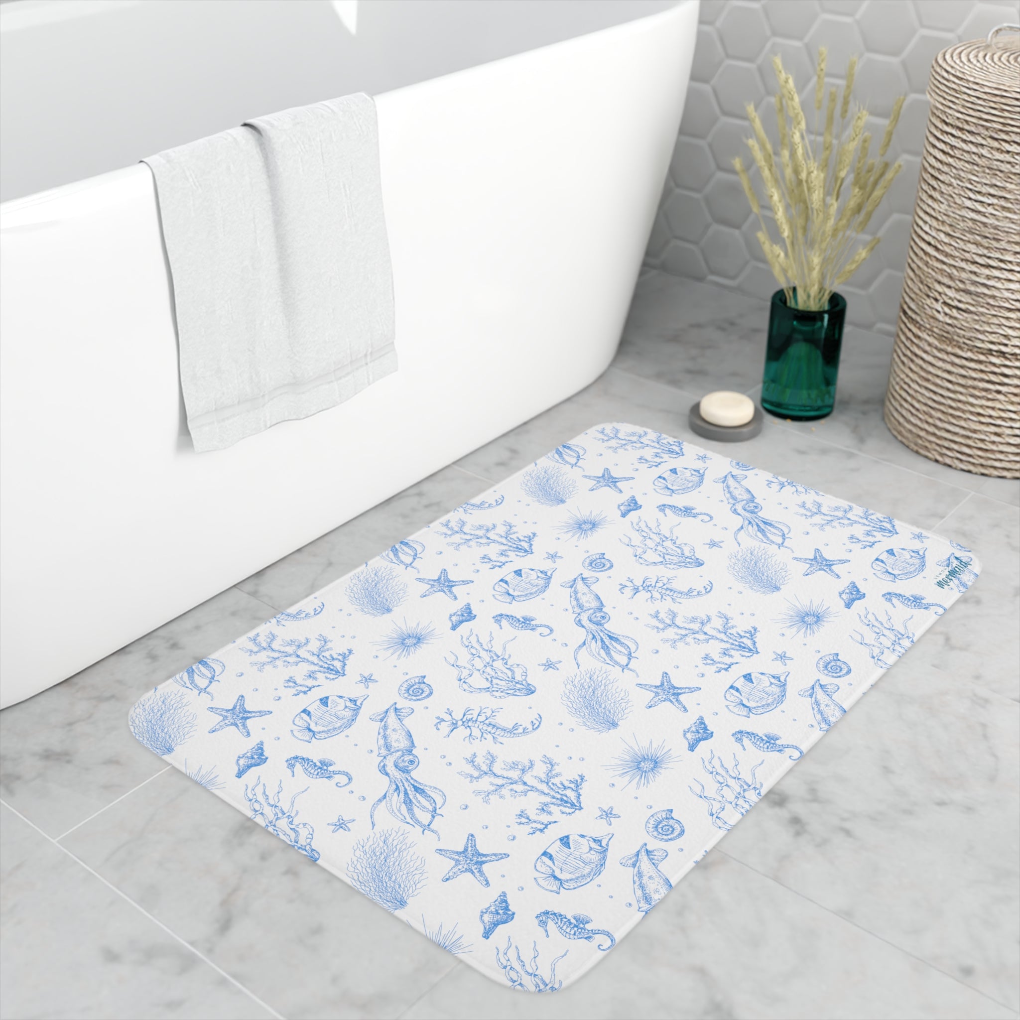 'Under the Sea' Luxe Memory Foam Bath Mat (2 sizes)