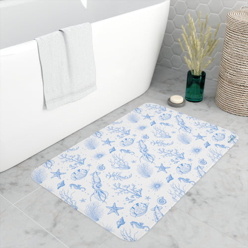 'Under the Sea' Luxe Memory Foam Bath Mat (2 sizes) - Lemonade Mermaid