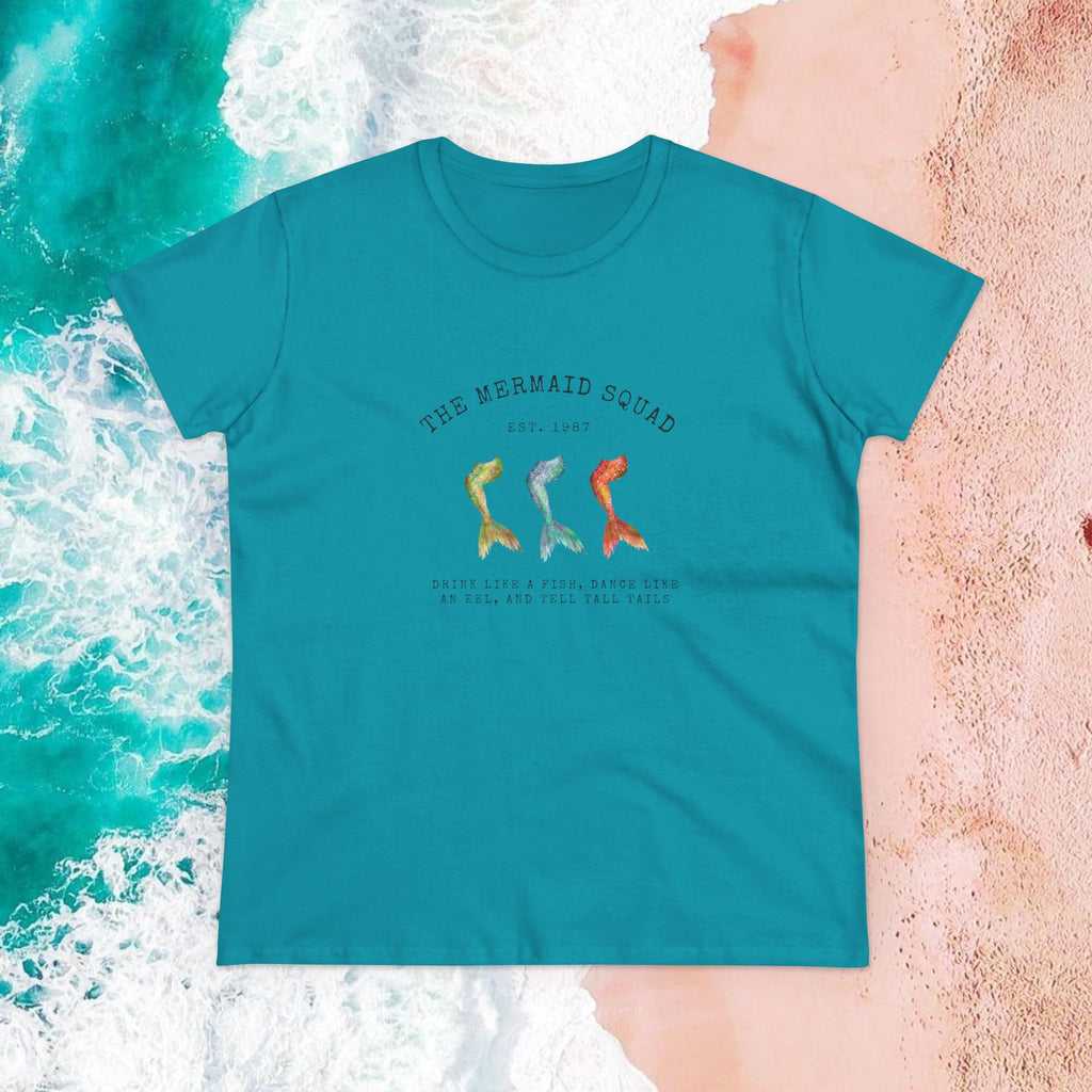 "The Mermaid Squad" Semi-Fitted Graphic Tee (2 colors)