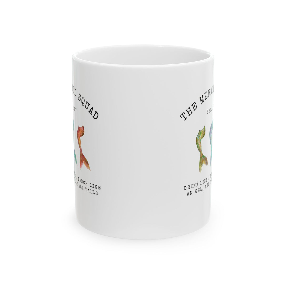 "The Mermaid Squad" Ceramic Mug – Mermaid Bestie Coffee Cup