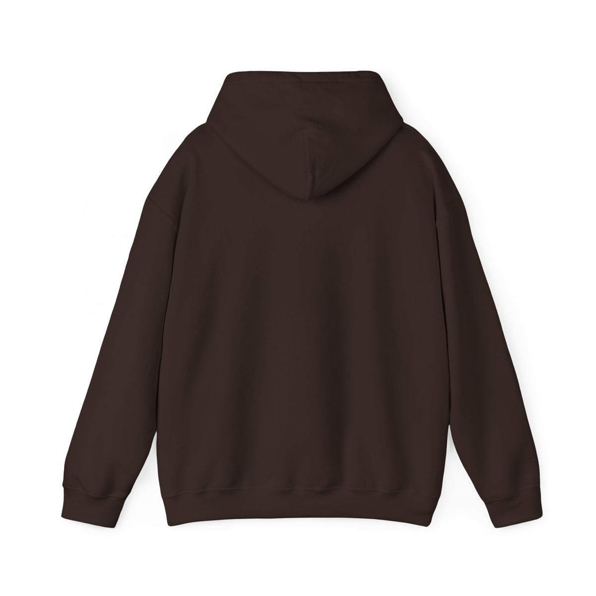 Salt & Starlight hooded sweatshirt in dark chocolate, back view