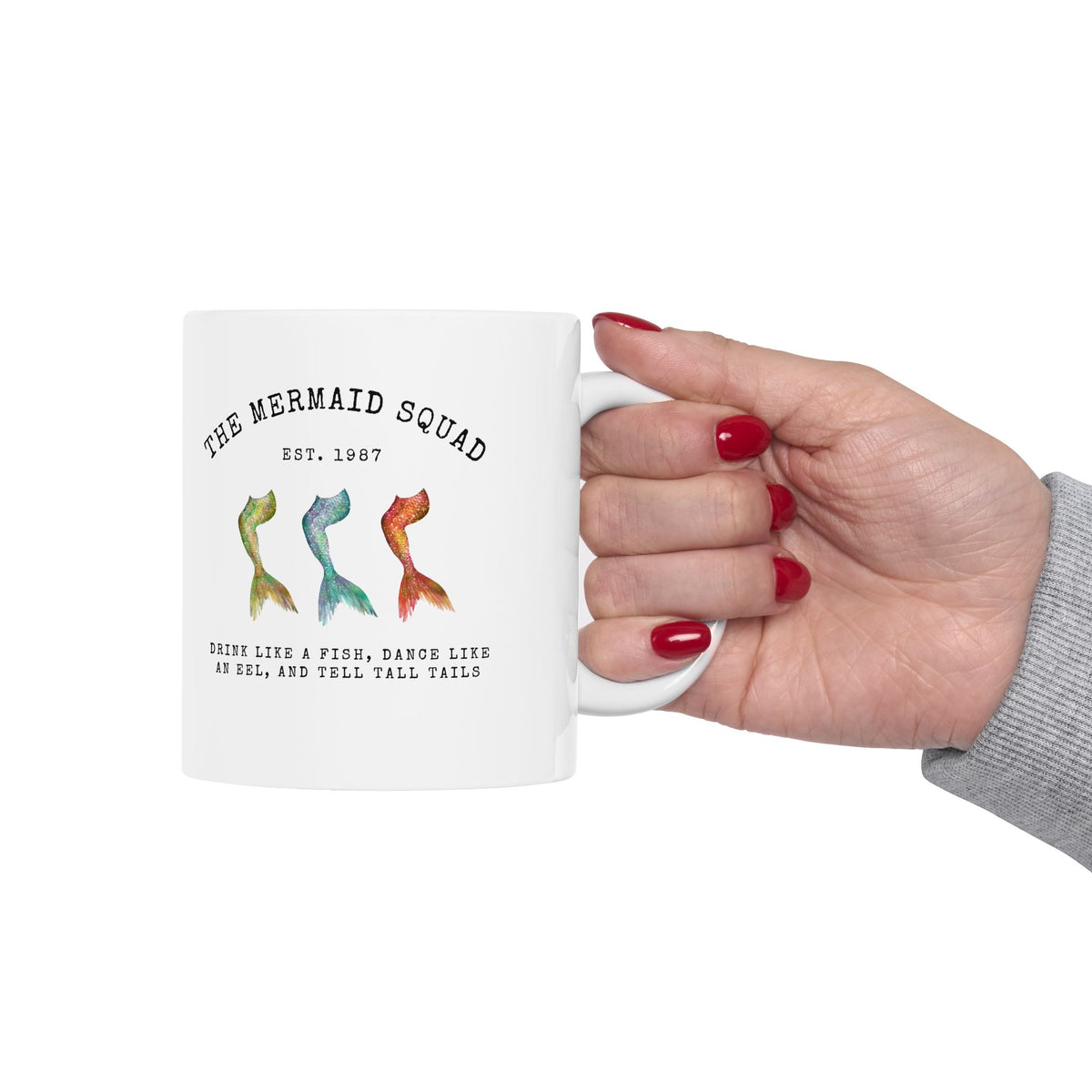 "The Mermaid Squad" Ceramic Mug – Mermaid Bestie Coffee Cup