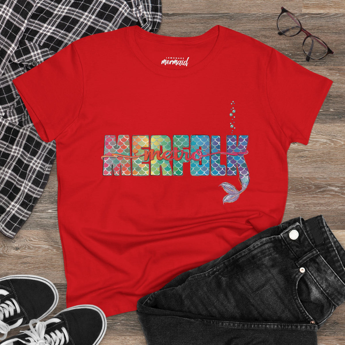 O-fish-al "Metro Merfolk" Semi-Fitted Graphic Tee (3 colors)