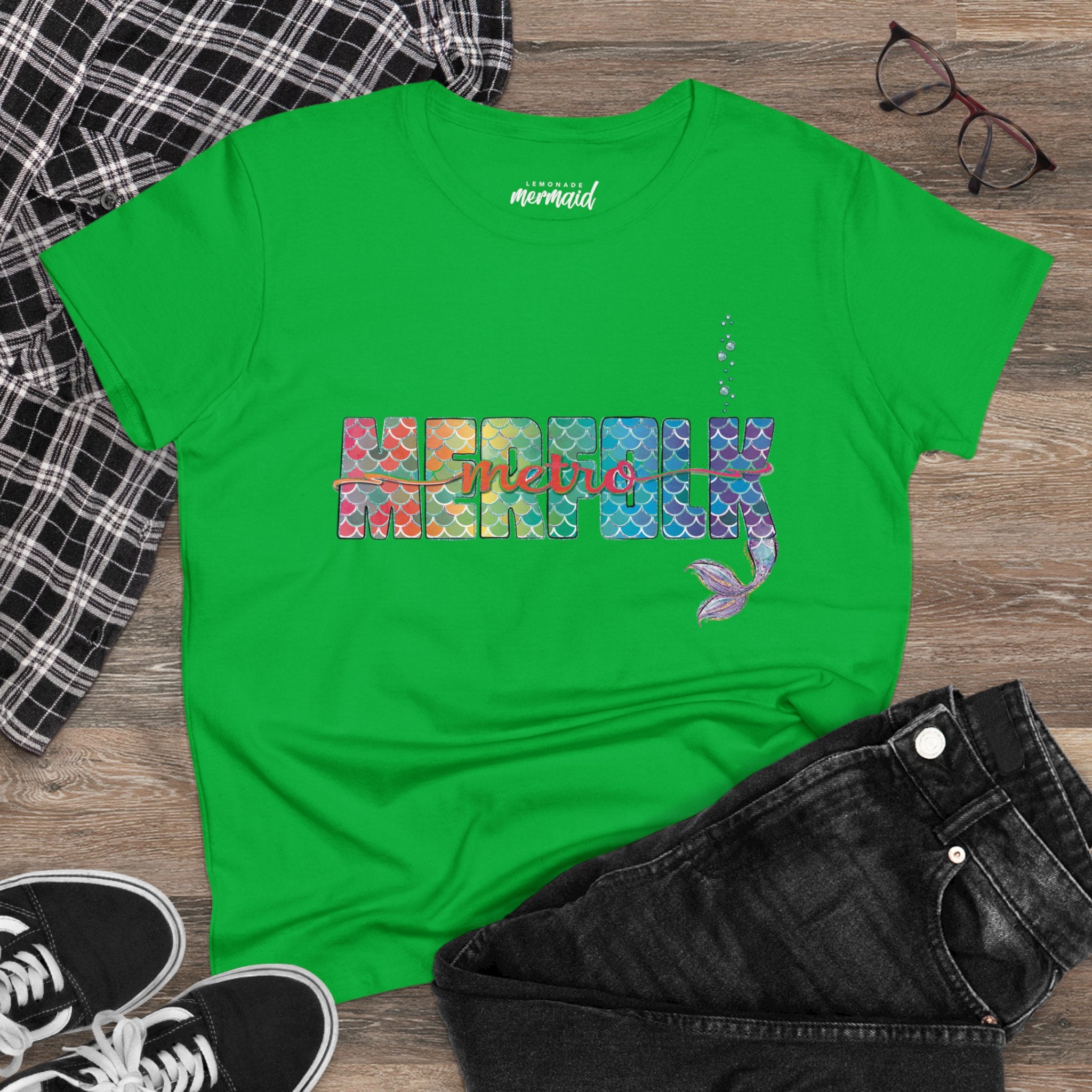 O-fish-al "Metro Merfolk" Semi-Fitted Graphic Tee (3 colors)