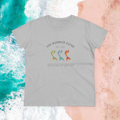 "The Mermaid Squad" Semi-Fitted Graphic Tee (2 colors) - Lemonade Mermaid