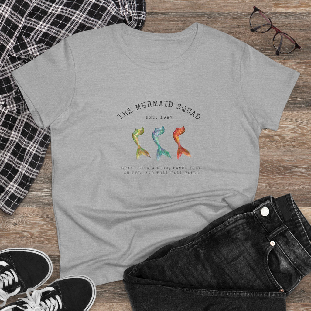 "The Mermaid Squad" Semi-Fitted Graphic Tee (2 colors)