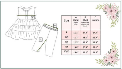 Girls' Tiered Ruffle Set