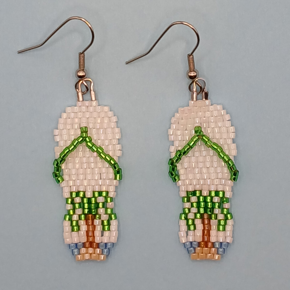 Palm Tree flip flop earrings - Lemonade Mermaid