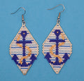 Anchor earrings - Lemonade Mermaid
