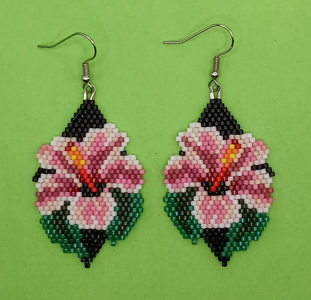 Hibiscus earrings - Lemonade Mermaid