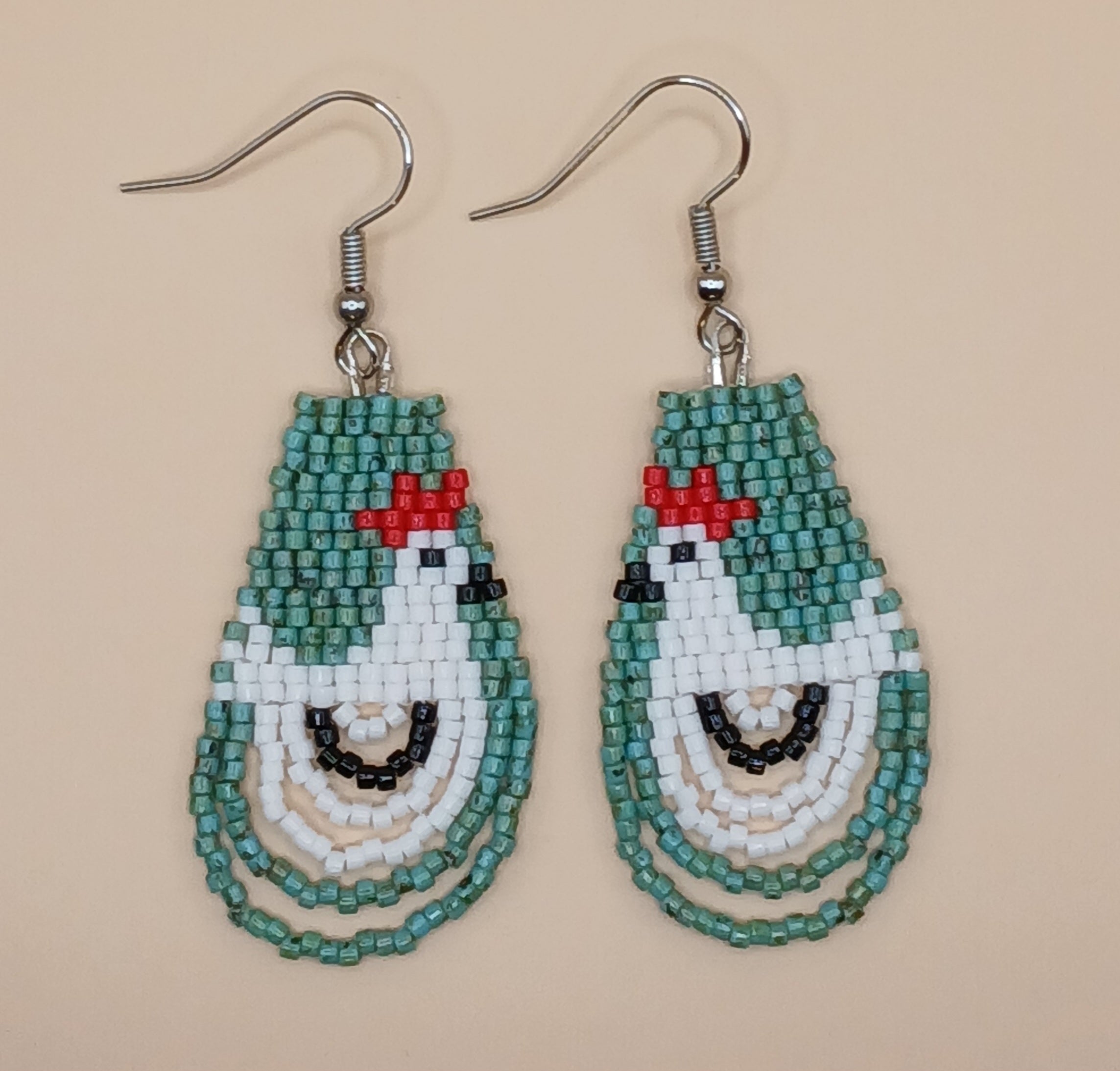 Chicken earrings - Lemonade Mermaid