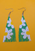 Green and white daisy fringe - Lemonade Mermaid