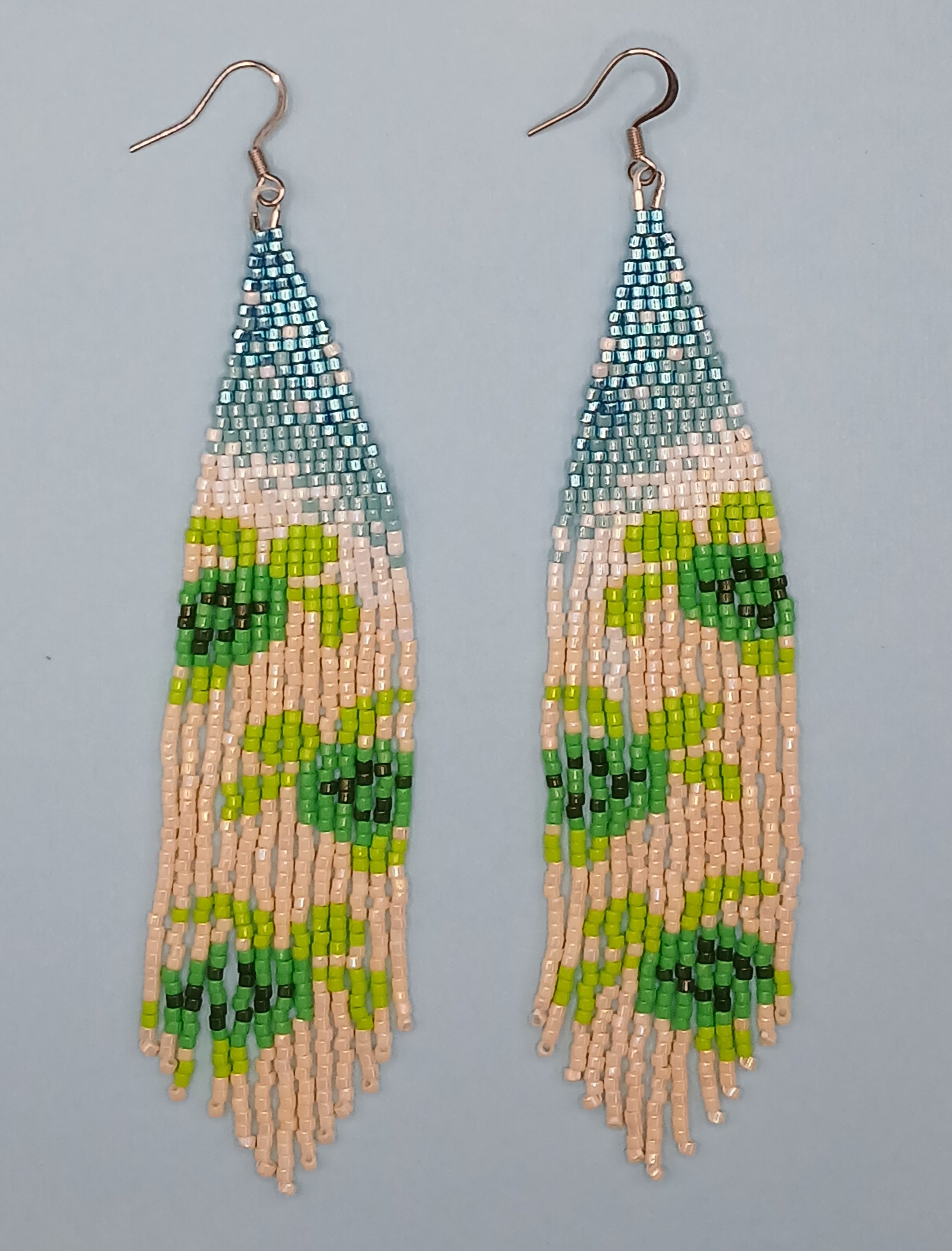 Beach turtle fringe earrings - Lemonade Mermaid