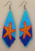 Starfish fringe earrings - Lemonade Mermaid