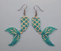 Mermaid tail earrings - Lemonade Mermaid