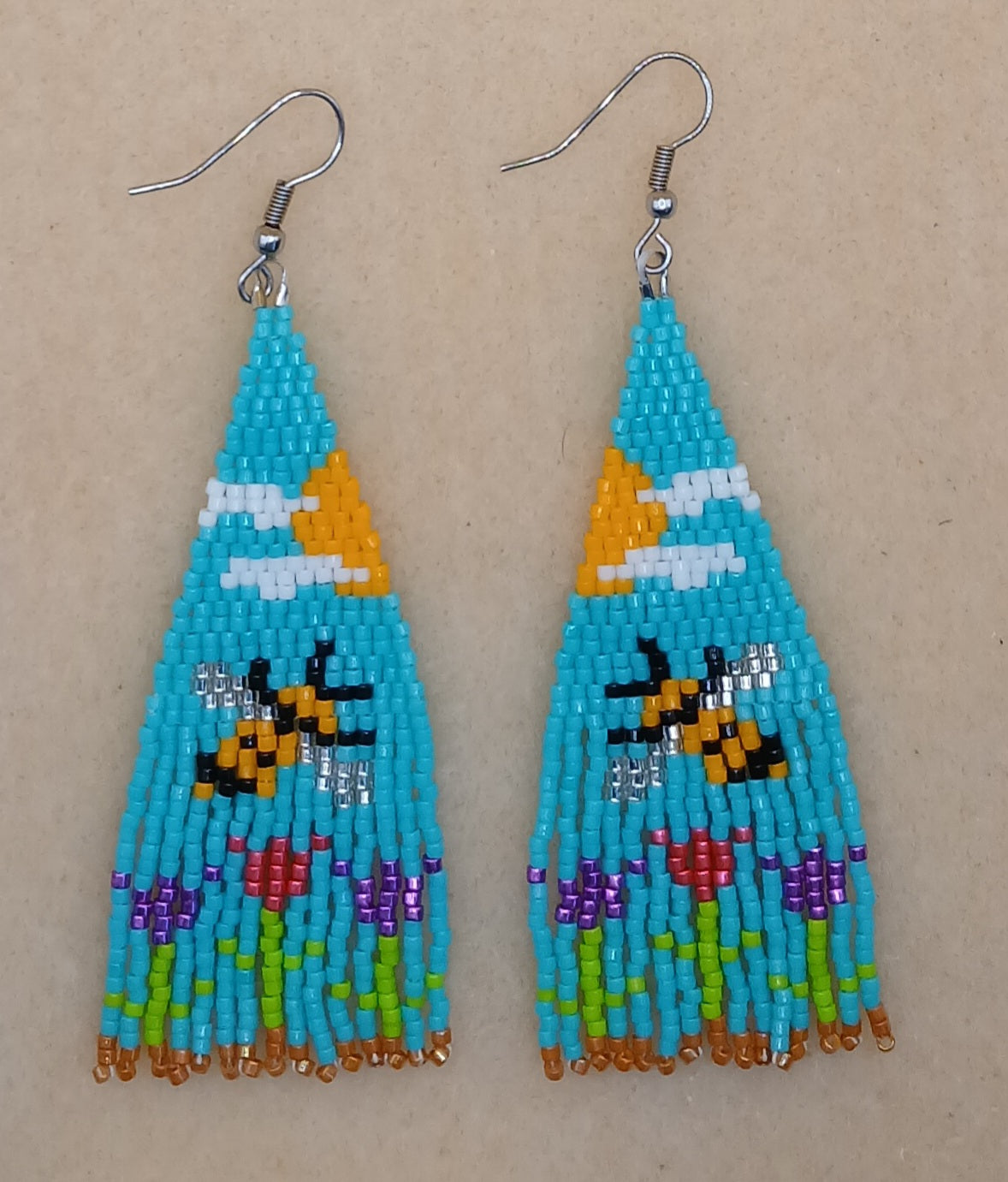 Honeybee Fringe Earrings - Lemonade Mermaid