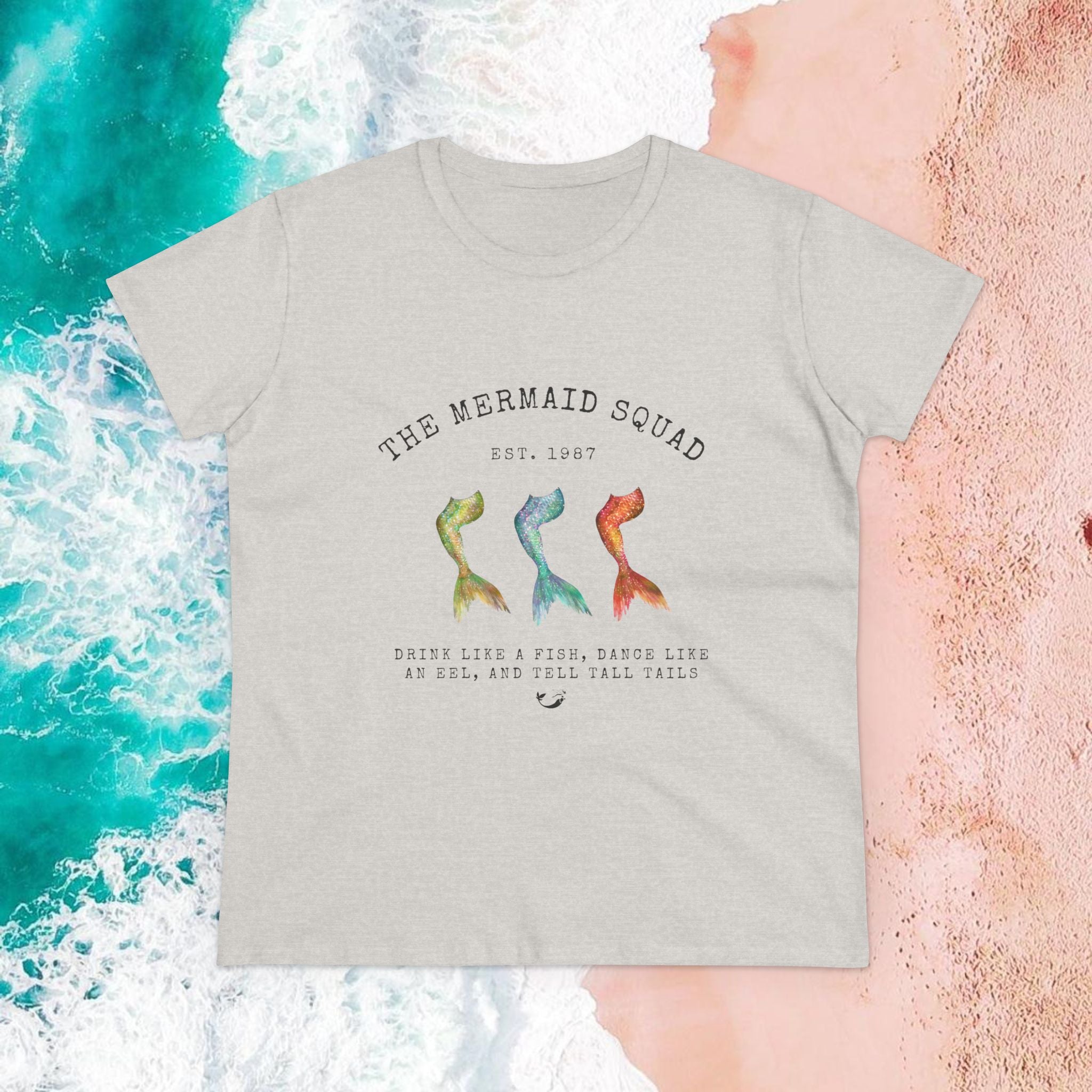 "The Mermaid Squad" Semi-Fitted Graphic Tee (2 colors)