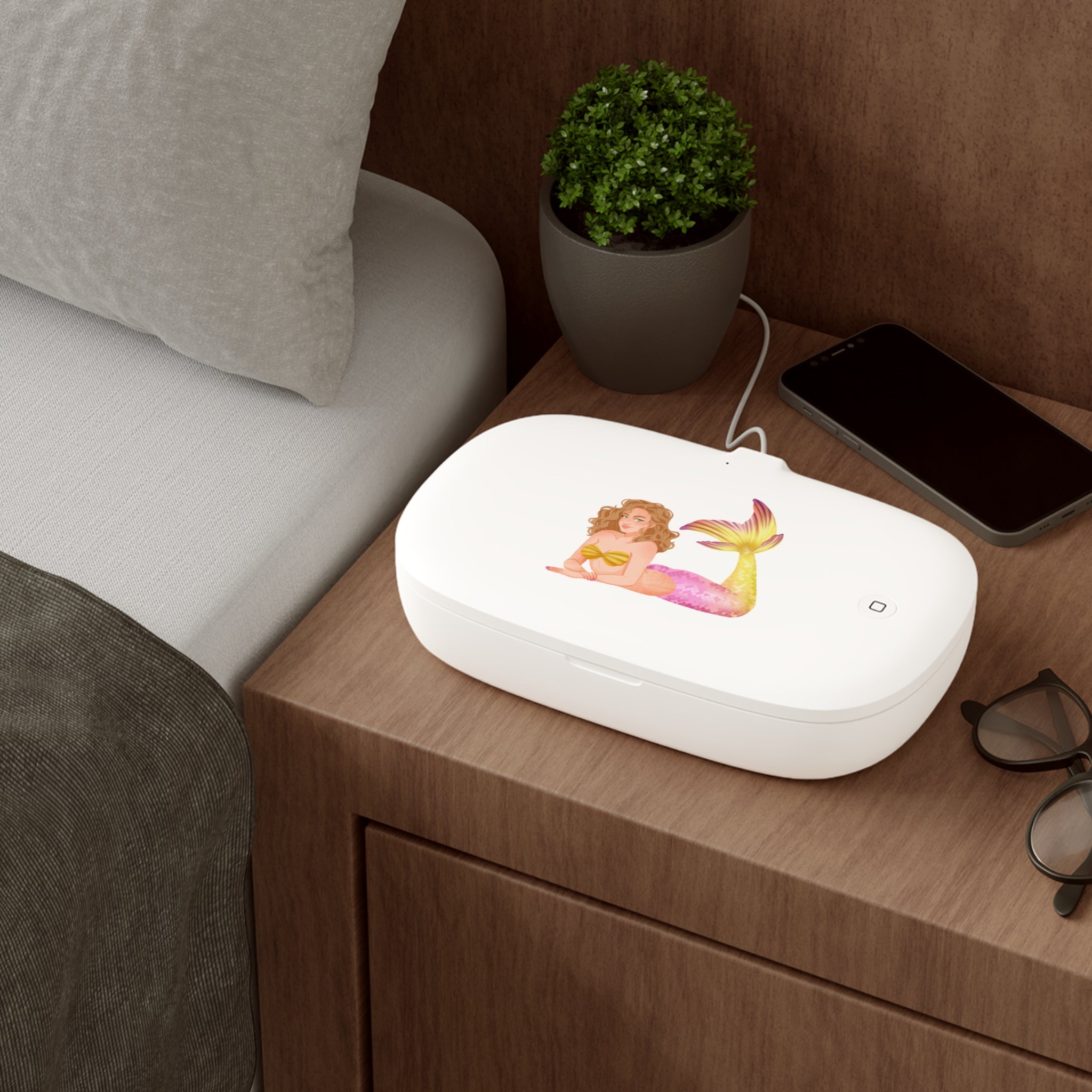 Lemonade Mermaid UV Phone Sanitizer and Wireless Charging Pad - Lemonade Mermaid