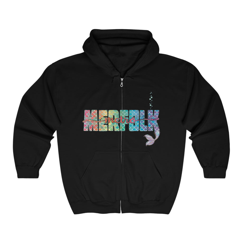 O-fish-al "Metro Merfolk" Unisex Zip Hoodie