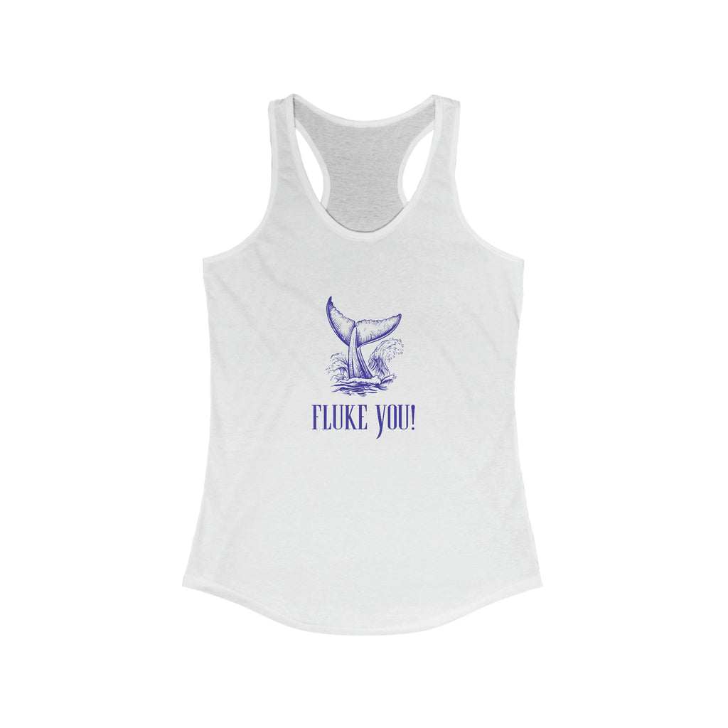 "Fluke You!" Nautically Naughty Racerback Tank (3 colors)