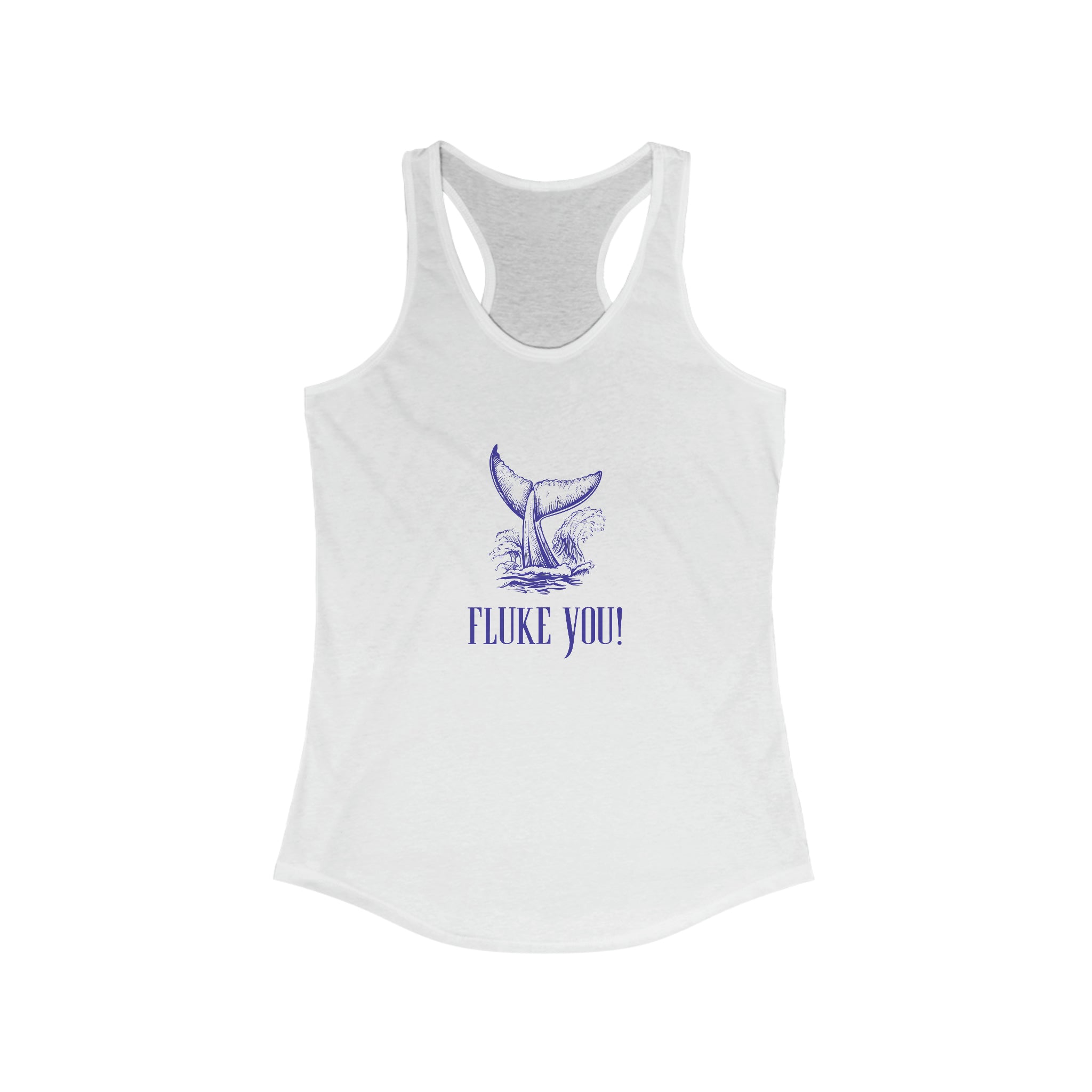 "Fluke You!" Nautically Naughty Racerback Tank (3 colors)