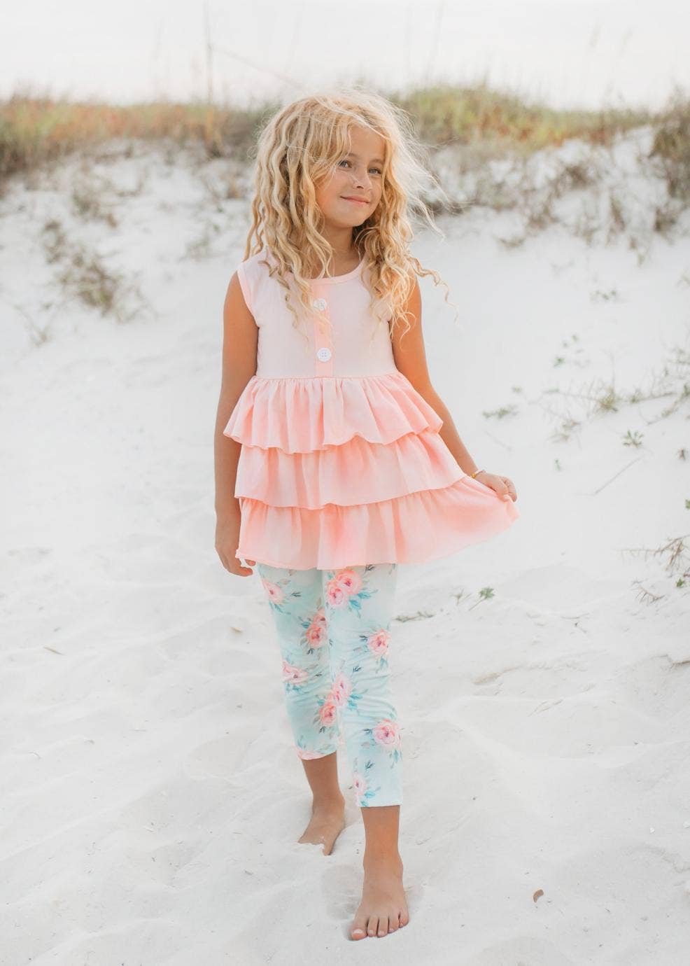 Girls' Tiered Ruffle Set