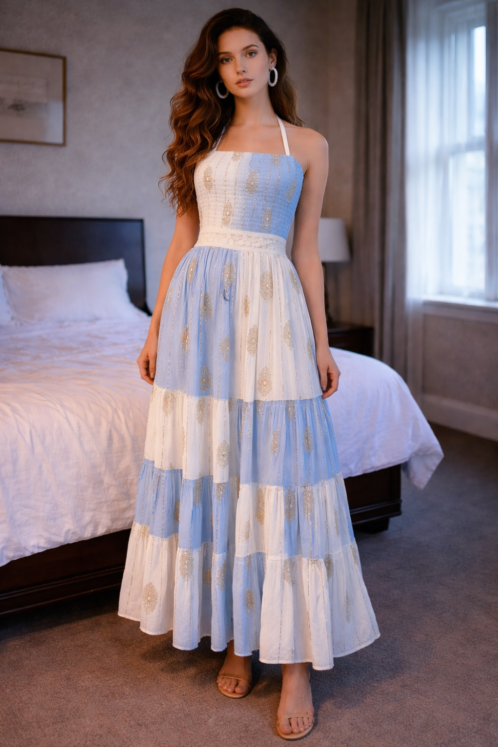 Boho Patchwork Maxi Dress