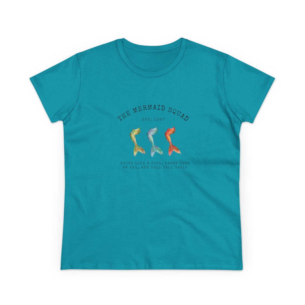 "The Mermaid Squad" Semi-Fitted Graphic Tee (2 colors)