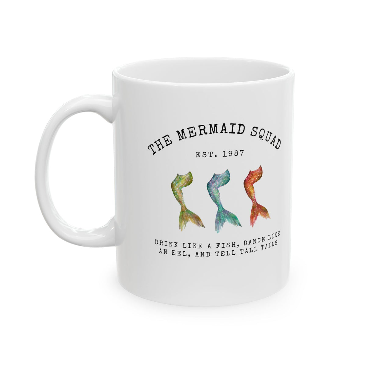 "The Mermaid Squad" Ceramic Mug – Mermaid Bestie Coffee Cup