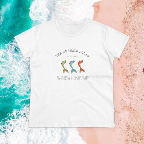 "The Mermaid Squad" Semi-Fitted Graphic Tee (2 colors) - Lemonade Mermaid
