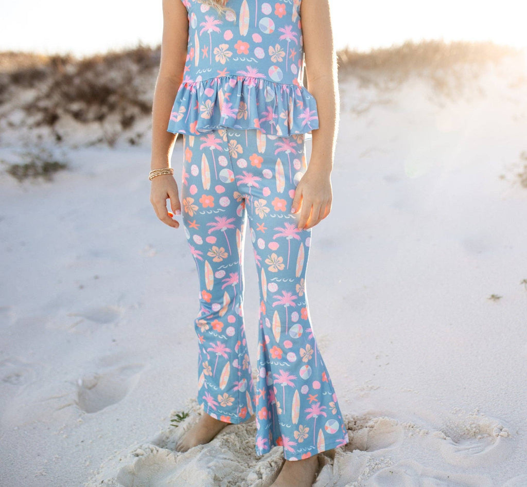 Girls' Surf Bell Bottom Set - Lemonade Mermaid