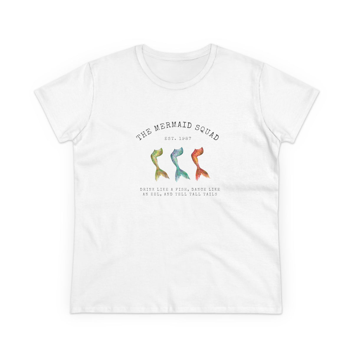 "The Mermaid Squad" Semi-Fitted Graphic Tee (2 colors)