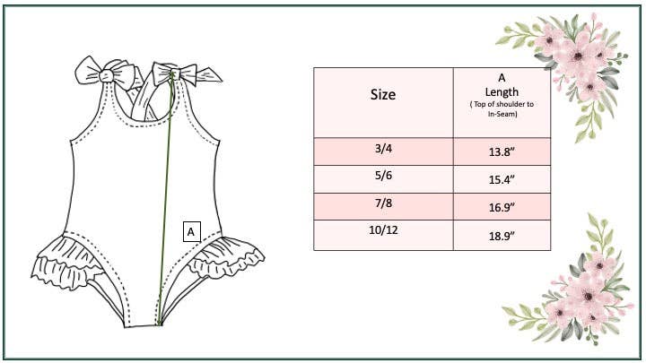 Girls' Horse Cross Back Swimsuit