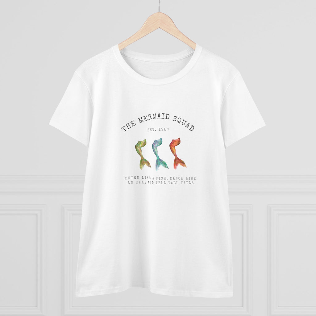 "The Mermaid Squad" Semi-Fitted Graphic Tee (2 colors)