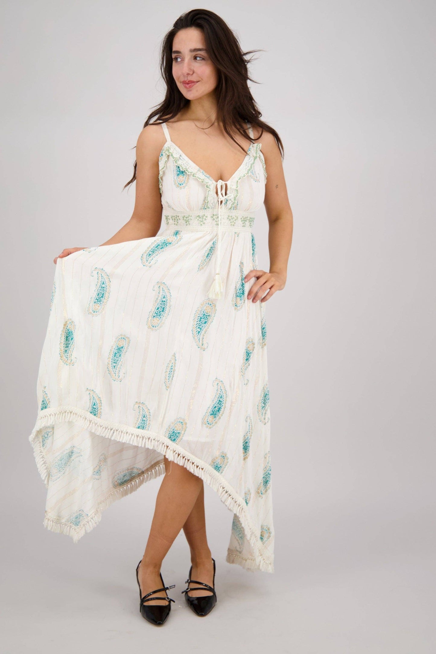 Paisley Flowy Maxi Dress