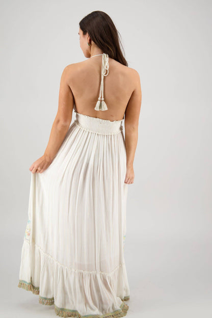Boho Beachy Long Tassel Dress