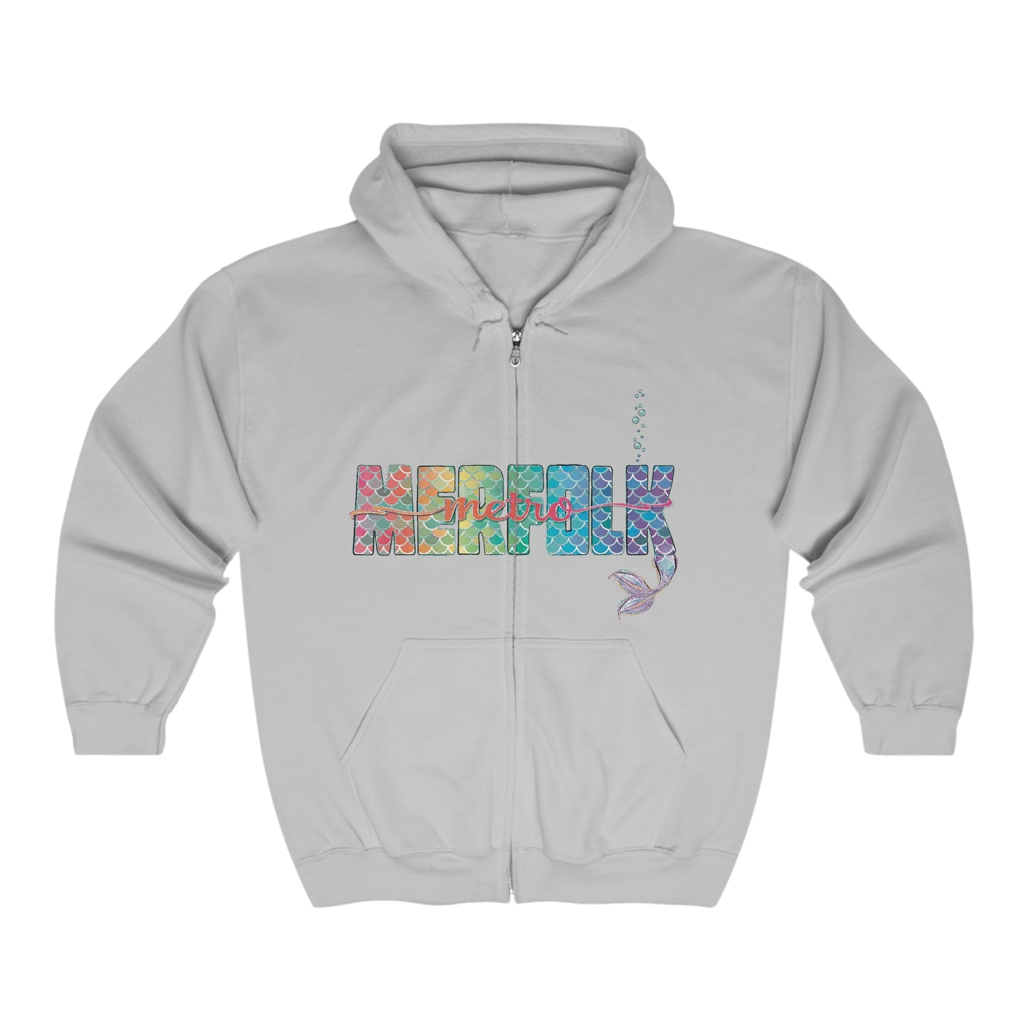 O-fish-al "Metro Merfolk" Unisex Zip Hoodie