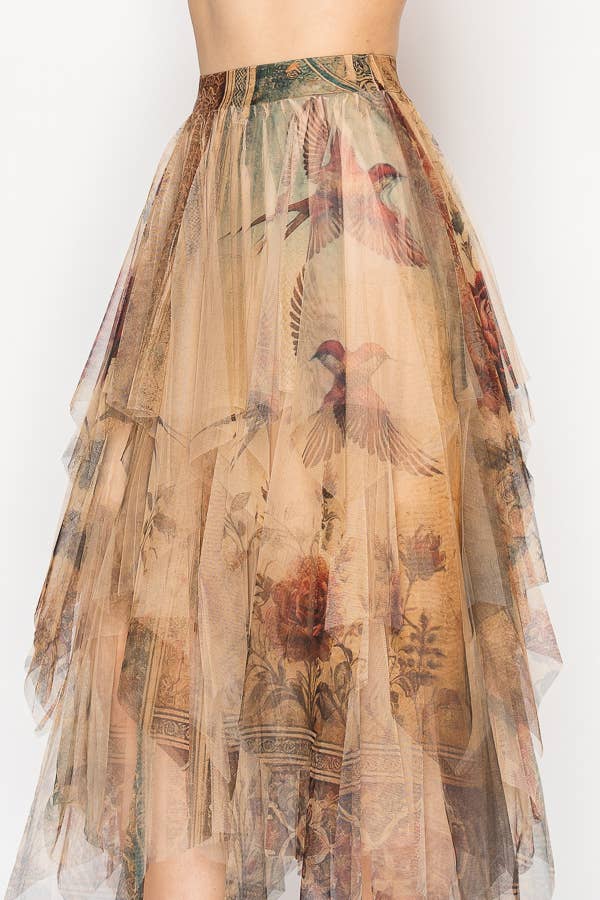 NEW: Dreamy Boho Tiered Skirt Floaty Hem