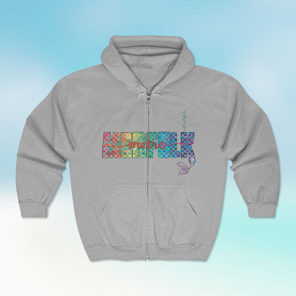 O-fish-al "Metro Merfolk" Unisex Zip Hoodie