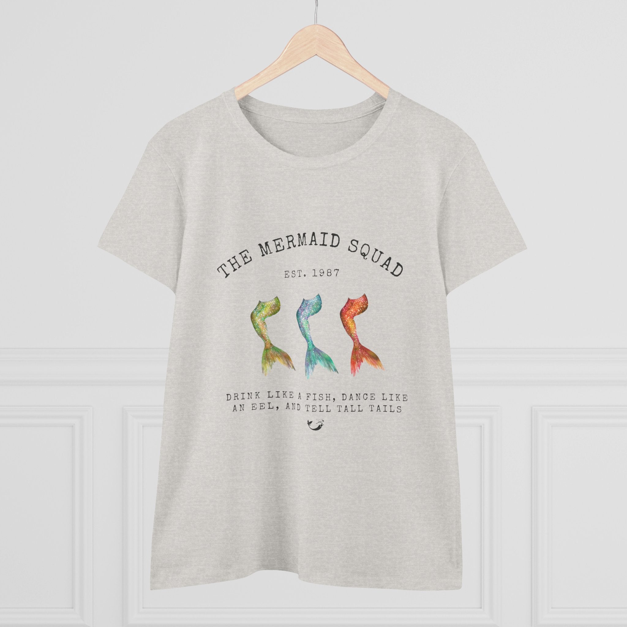 "The Mermaid Squad" Semi-Fitted Graphic Tee (2 colors)