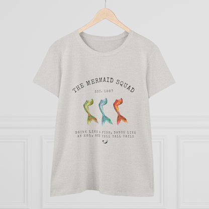 "The Mermaid Squad" Semi-Fitted Graphic Tee (2 colors)