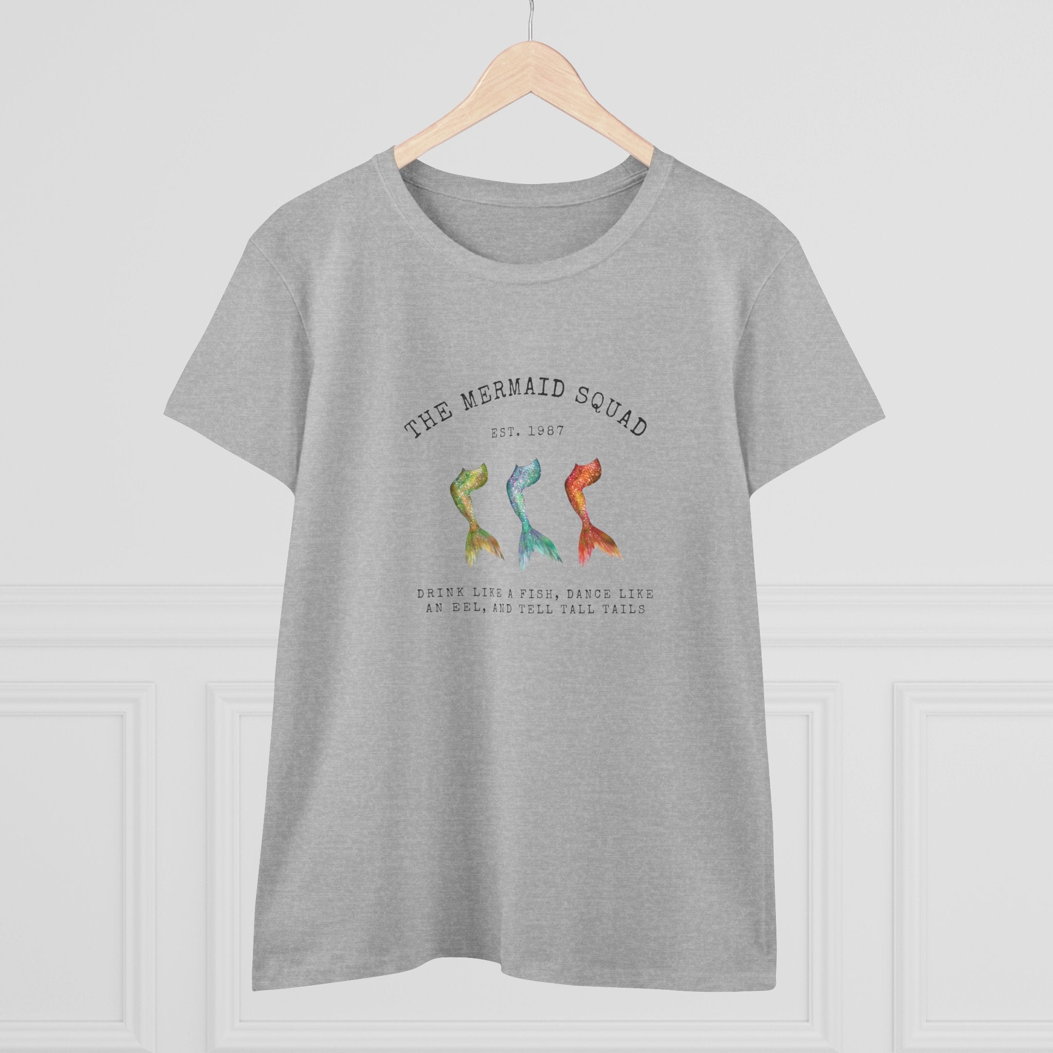"The Mermaid Squad" Semi-Fitted Graphic Tee (2 colors)